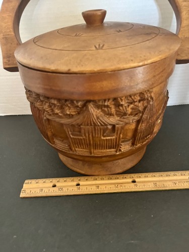 Vintage teak wood hand - /teak,